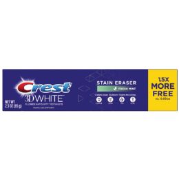 24 pieces Crest Toothpaste 2.3 Oz 3d White Stain Eraser Fresh Mint - Toothbrushes and Toothpaste