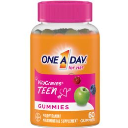 24 pieces OnE-A-Day Multivitamin 60 Ct Vitacraves Teen For Her Gummies - Pain and Allergy Relief