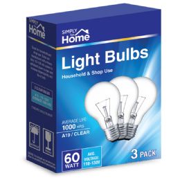 40 Pieces Simply For Home Light Bulb 3 Pk 60w Clear - Lightbulbs