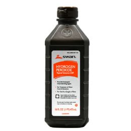 12 pieces Swan Hydrogen Peroxide 16 Oz 3% - Pain and Allergy Relief