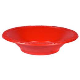12 of Dispozeit Plastic Bowl 7 In 50 Ct Red
