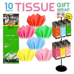144 pieces 144pc 10pk Tissue Paper Display - Tissue Paper