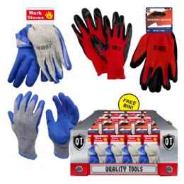 72 pieces 72 Pc Pdq Assorted Work Gloves - Working Gloves