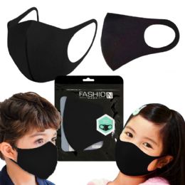 288 pieces Kids Black Washable Face Masks - Face Mask