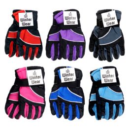 240 of Kid's Ski Gloves. 5 Assorted Colors