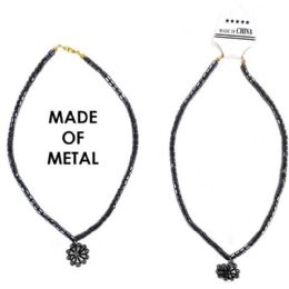 288 pieces Metal Necklace With Flower - Necklace