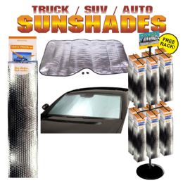 72 pieces 72pc Truck & Suv Auto Shade Display - Auto Sunshades and Mats