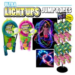120 pieces 120pc Light Up Jump Rope Display - Jump Ropes