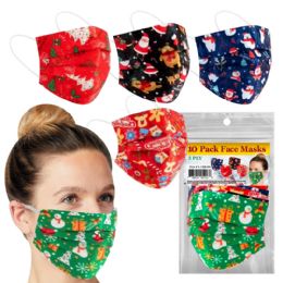 288 pieces 10 Pack Christmas 3-Ply Masks - Face Mask