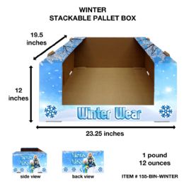 10 Wholesale Winter Wear Tray Bin Stackable 23x19x12