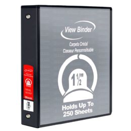 12 pieces 3 Ring Binder 1.5" View Front With 2 Pockets - Binders