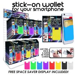 72 pieces 72pc Phone Wallet Counter Display - Cell Phone & Tablet Cases