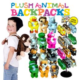 48 pieces 48pc Animal Backpack Display - Backpacks 18" or Larger