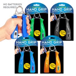 96 Wholesale Hand Grip With Counter. 4 Colors