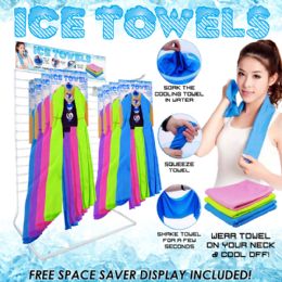 24 pieces 24pc Ice Towel Display - Towels