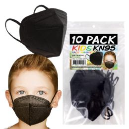 288 pieces 10 Pack Black Kids Kn95 Face Mask - Face Mask