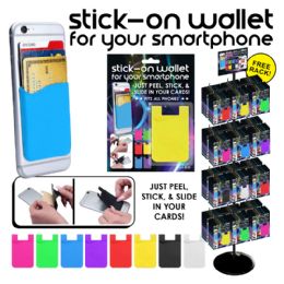 216 pieces 216pc Phone Wallet Counter Display - Cell Phone & Tablet Cases