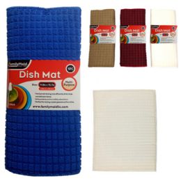 72 pieces Dish Drying Mat 11.8" X 15.7" 4 Colors Assorted - Dish Drying Racks