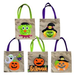 200 pieces Trick Or Treat Bags 5 Styles 9x14" - Halloween