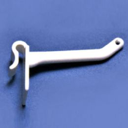 100 pieces 2" Long Hook White - Hooks