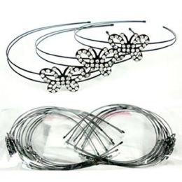 144 pieces Rhinestone Butterfly Hairband - Hair Scrunchies