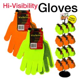 240 pieces 240pc High Visibility Work Gloves Display - Working Gloves