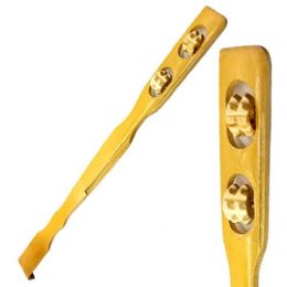288 pieces 18" Bamboo Back Scratcher With 2 Roller - Back Scratchers and Massagers