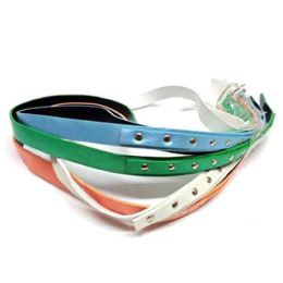 144 pieces Multi Colored Thin Belts - Unisex Fashion Belts