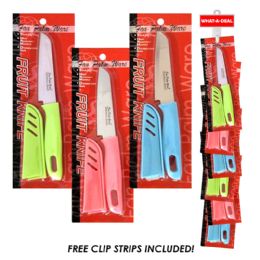 36 pieces 36 Pc 6" Paring Knife With Case & 3  Clip Strips - Kitchen Knives