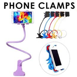 48 pieces Component Of Bendable Phone Clamp 8 Assorted Colors - Tripods and Phone Holders