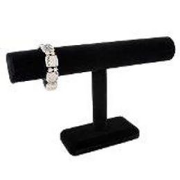 12 pieces Black Velvet Single Round T Bar Display - Displays & Fixtures