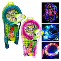120 pieces 7 Ft Light Up Jump Rope - Assorted Blue & Pink - Jump Ropes