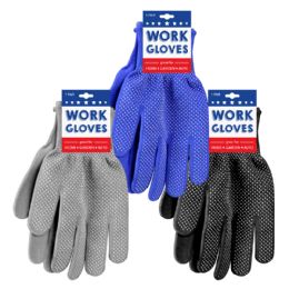 300 pieces Dot Gloves - 3 Assorted Colors - Working Gloves