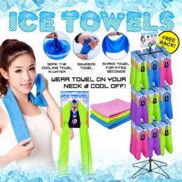 100 pieces 100pc Ice Towel Display - Towels