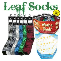 216 pieces Men's Leaf Dress Socks 216pc Dsp - Mens Dress Sock