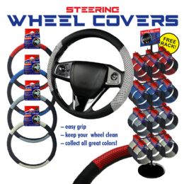 72 pieces 72pc Steering Wheel Cover Display - Auto Steering Wheel Covers