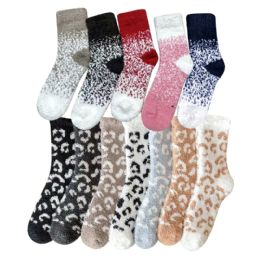 360 pieces Cozy Socks 3 Assorted Styles Mixed - Womens Fuzzy Socks