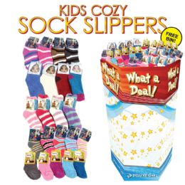 120 of 120pc Kids Cozy Sock Display