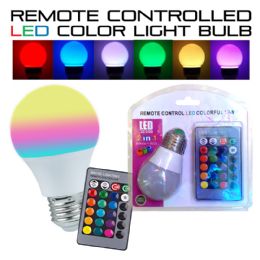 100 of Remote Control Led Colored Light Bulb