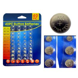 144 pieces 40pc Button Batteries - Batteries