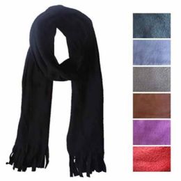 144 of Solid Color Fleece Scarfs
