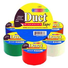 36 Wholesale Duct Tape Assorted Colors 1.88" X 10 Yards