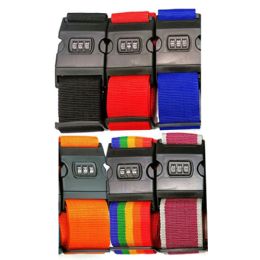 72 pieces Luggage Strap With Combo Lock - Travel & Luggage Items