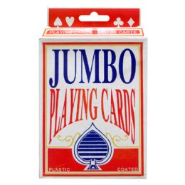 144 of Jumbo Playing Cards 4.9" X 3.46"