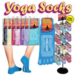 144 of 144pc Yoga Socks's Non Slip. 8 Color Display