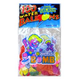 1000 pieces 100 Pack Water Balloons With 1 Nozzle - Water Balloons