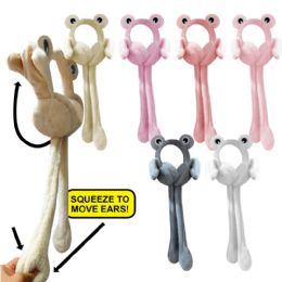 60 Wholesale Long Frog Earmuffs With Moving Ears
