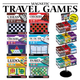 240 pieces 240pc Magnetic Travel Games Display - Travel & Luggage Items