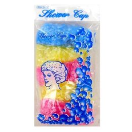 600 pieces 5 Pack Shower Caps In Assorted Colors - Shower Caps