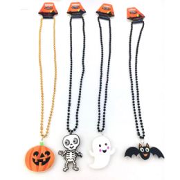 192 pieces Halloween Flashing Beaded Necklaces In 4 Styles - Necklace